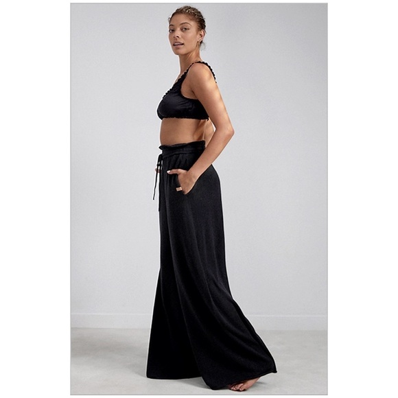 Lunya Cozy Cotton Silk Relaxed Ankle Immersed Black NWT - Picture 2 of 6